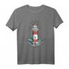 Leuchtturm Meer Licht Anker Küste Hafen Maritim - Maritimes T-Shirt für Küsten- und Meeresliebhaber