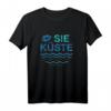 SIE KÜSTE ... ER WOLLTE MEER - Maritimes Partner T-Shirt im Retro Vintage Style für Strand, Sommerurlaub & Meer-Liebhaber
