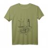 Damen Maritim Leuchtturm Kompass Segelschiff T-Shirt - Perfektes Geschenk für Meer- und Küstenliebhaber