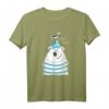 Moin Moin Seebär mit Möwe T-Shirt Nordsee Norddeutschland - Lustiges Meeresmotiv für Urlaub, Kinder, Damen & Herren
