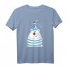 Moin Moin Seebär mit Möwe T-Shirt Nordsee Norddeutschland - Lustiges Meeresmotiv für Urlaub, Kinder, Damen & Herren