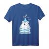 Moin Moin Seebär mit Möwe T-Shirt Nordsee Norddeutschland - Lustiges Meeresmotiv für Urlaub, Kinder, Damen & Herren