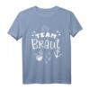 JGA Team Braut Damen Junggesellenabschied T-Shirt mit Anker - Maritimes Gruppenshirt für Strand, Sonne & Meer