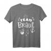JGA Team Braut Damen Junggesellenabschied T-Shirt mit Anker - Maritimes Gruppenshirt für Strand, Sonne & Meer