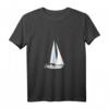 Schiff ahoi! Segelboot T-Shirt mit Aquarell-Design – Perfektes Geschenk für Matrosen, Kapitäne & Meerliebhaber zum Geburtstag & Weihnachten