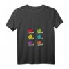 Damen Schnecken T-Shirt mit V-Ausschnitt – Leichtes, klassisches Basic-Shirt mit doppelt genähten Nähten