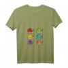 Damen Schnecken T-Shirt mit V-Ausschnitt – Leichtes, klassisches Basic-Shirt mit doppelt genähten Nähten