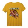 Jurassic Park I Survived Claw Marks On Logo T-Shirt - Offiziell Lizenzierter Dinosaurier Fanartikel