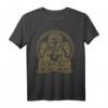 Freya Goddess T-Shirt in Vintage Gold mit keltischem Knoten – Wikinger Mythologie, Norse Götter & Viking Geschenk für Fans