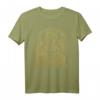Freya Goddess T-Shirt in Vintage Gold mit keltischem Knoten – Wikinger Mythologie, Norse Götter & Viking Geschenk für Fans
