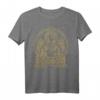 Freya Goddess T-Shirt in Vintage Gold mit keltischem Knoten – Wikinger Mythologie, Norse Götter & Viking Geschenk für Fans