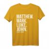 Matthew, Mark, Luke & John Evangelium T-Shirt - Christliches Geschenk für Christen, Frauen, Männer und Jugendliche zum Geburtstag oder als Glaubenssymbol