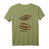 Zerrissenes Werwolf Halloween Kostüm mit Biest Claw Marks T-Shirt – Gruseliges Monster-Outfit für Party und Kostümpflege