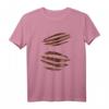 Zerrissenes Werwolf Halloween Kostüm mit Biest Claw Marks T-Shirt – Gruseliges Monster-Outfit für Party und Kostümpflege