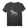 Hengst mit bunter Mähne Motiv Pferd Tiermotiv Reiten T-Shirt – Stylisches Pferde-Design für Reiter und Pferdeliebhaber