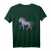 Hengst mit bunter Mähne Motiv Pferd Tiermotiv Reiten T-Shirt – Stylisches Pferde-Design für Reiter und Pferdeliebhaber