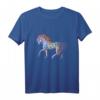 Hengst mit bunter Mähne Motiv Pferd Tiermotiv Reiten T-Shirt – Stylisches Pferde-Design für Reiter und Pferdeliebhaber