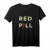 Rote Pille T-Shirt - Klassisches, stylisches Matrix-Design mit doppeltem Saum