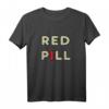 Rote Pille T-Shirt - Klassisches, stylisches Matrix-Design mit doppeltem Saum