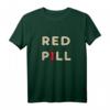 Rote Pille T-Shirt - Klassisches, stylisches Matrix-Design mit doppeltem Saum