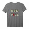 Rote Pille T-Shirt - Klassisches, stylisches Matrix-Design mit doppeltem Saum