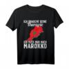Marokkanische Flagge T-Shirt | Geschenk für Marokko Fans & Urlauber | Lustiges Marokko Design für Männer, Frauen & Kinder