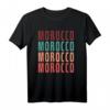 Marokko Morocco Vintage Retro T-Shirt für Fans & Freunde - Klassisch geschnitten & langlebig