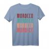 Marokko Morocco Vintage Retro T-Shirt für Fans & Freunde - Klassisch geschnitten & langlebig
