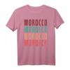 Marokko Morocco Vintage Retro T-Shirt für Fans & Freunde - Klassisch geschnitten & langlebig