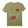 Marokko Fußballfans Trikot mit Flagge - Stolzes marokkanisches Fan T-Shirt für Sommer, Turniere & Fußballbegeisterte