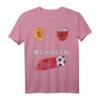 Marokko Fußballfans Trikot mit Flagge - Stolzes marokkanisches Fan T-Shirt für Sommer, Turniere & Fußballbegeisterte