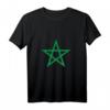 Marokkanische Flagge T-Shirt - Klassisch geschnitten, doppelt genähter Saum, perfektes Geschenk für Marokko-Fans