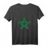 Marokkanische Flagge T-Shirt - Klassisch geschnitten, doppelt genähter Saum, perfektes Geschenk für Marokko-Fans