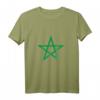 Marokkanische Flagge T-Shirt - Klassisch geschnitten, doppelt genähter Saum, perfektes Geschenk für Marokko-Fans