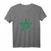 Marokkanische Flagge T-Shirt - Klassisch geschnitten, doppelt genähter Saum, perfektes Geschenk für Marokko-Fans