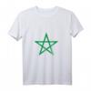 Marokkanische Flagge T-Shirt - Klassisch geschnitten, doppelt genähter Saum, perfektes Geschenk für Marokko-Fans