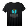 THE CHAOS THEORY Blau Schmetterling T-Shirt – Geschenk für Physiker, Mathematiker & Studenten zum Geburtstag oder Weihnachten