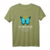 THE CHAOS THEORY Blau Schmetterling T-Shirt – Geschenk für Physiker, Mathematiker & Studenten zum Geburtstag oder Weihnachten