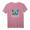 THE CHAOS THEORY Blau Schmetterling T-Shirt – Geschenk für Physiker, Mathematiker & Studenten zum Geburtstag oder Weihnachten