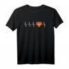 Mazedonisches Heartbeat I Love North Mazedonien T-Shirt - Patriotisches Souvenir für Touristen, Fans & Familienmitglieder