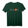Mazedonisches Heartbeat I Love North Mazedonien T-Shirt - Patriotisches Souvenir für Touristen, Fans & Familienmitglieder