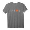 Mazedonisches Heartbeat I Love North Mazedonien T-Shirt - Patriotisches Souvenir für Touristen, Fans & Familienmitglieder