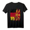 Nord Mazedonien Deutschland Flagge T-Shirt für Damen, Herren & Kinder – Klassisch geschnitten, ideal für Reisen, Events und Fanartikel