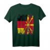 Nord Mazedonien Deutschland Flagge T-Shirt für Damen, Herren & Kinder – Klassisch geschnitten, ideal für Reisen, Events und Fanartikel