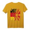 Nord Mazedonien Deutschland Flagge T-Shirt für Damen, Herren & Kinder – Klassisch geschnitten, ideal für Reisen, Events und Fanartikel