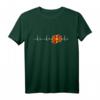 Unisex Herzschlag T-Shirt mit Mazedonien Motiv – Perfektes Geschenk zu Weihnachten und Geburtstag für Macedonia Fans