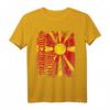 Nordmazedonien Flagge T-Shirt für Damen, Herren & Kinder – Klassisch geschnitten, doppelt genähter Saum