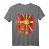 Nordmazedonien Flagge T-Shirt für Damen, Herren & Kinder – Klassisch geschnitten, doppelt genähter Saum