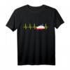 Mecklenburg-Vorpommern Flagge Herzschlag EKG T-Shirt – Lustiges Rostock Geschenk für Heimat- und Ostseeliebhaber