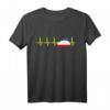 Mecklenburg-Vorpommern Flagge Herzschlag EKG T-Shirt – Lustiges Rostock Geschenk für Heimat- und Ostseeliebhaber